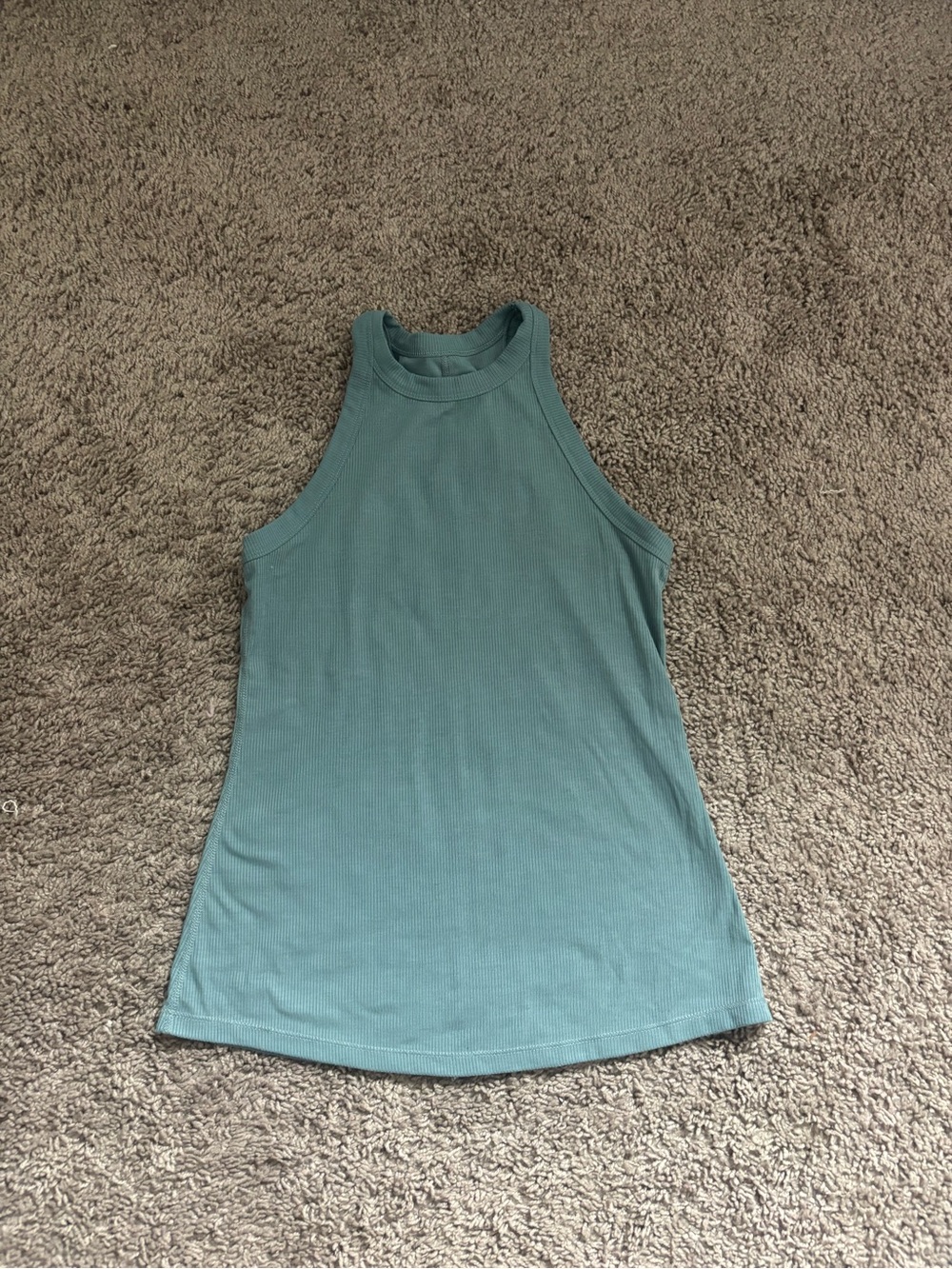 all in motion Teal Ribbed High-Neck Tank